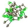 20Pcs Plastic Fishing Bite Alarms Rod Bells Tip Clip Spring Clip Fishing Bait Alarm  Night Fishing
