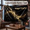 Abstract Personalized Theme Throw Blanket Custom Name Text Personalized Blanket Soft Cozy Blanket for Home Sofa Bed