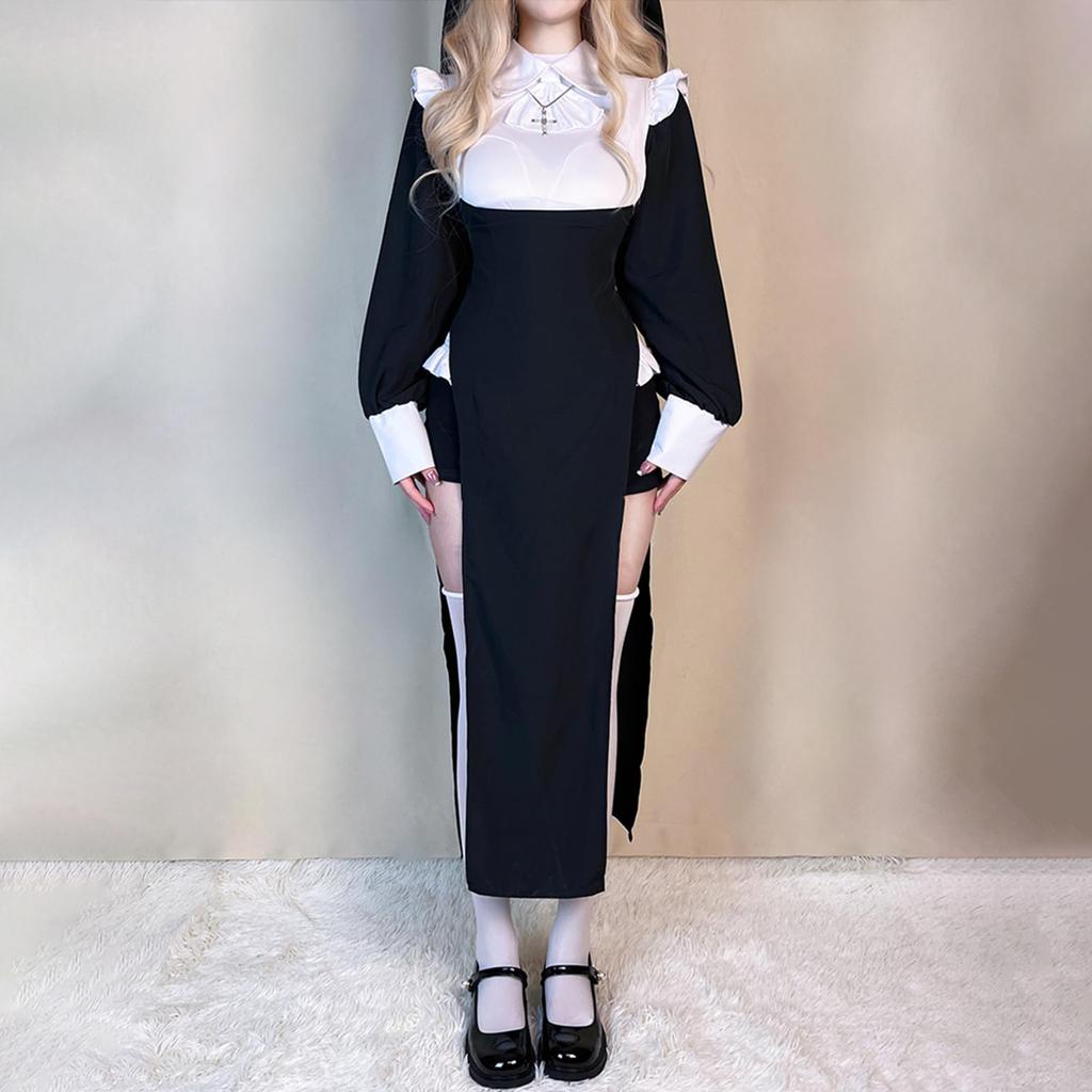 Milky Time Women's Sexy Sister/Nun Halloween Costume (L)