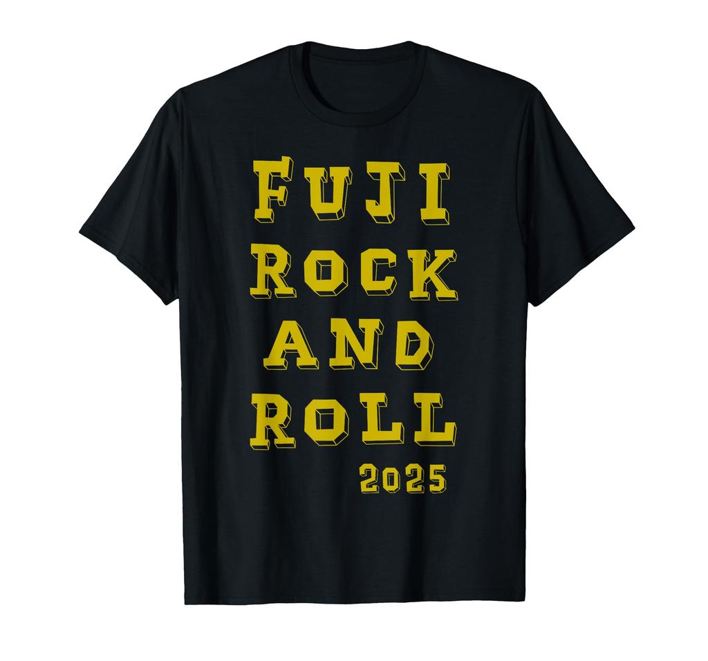 FUJI ROCK AND ROLL 2025 Amazon Limited Color Black T-shirt