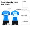 Personalisierte Shirts Kit Herren Mädchen mit Namen Nummer benutzerdefinierte Fußballtrikots für Jungen Trainingsanzug