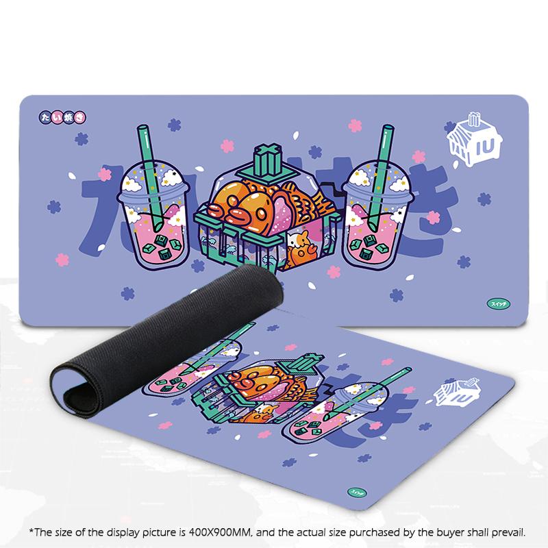 

Large Mouse Pad Gaming Mousepad Milk Tea Mouse Mat Switch Gamer Mousepads XXL Pink Table Pads Keyboard Mats Desk Carpets Rugs 290X250X2MMoverlock