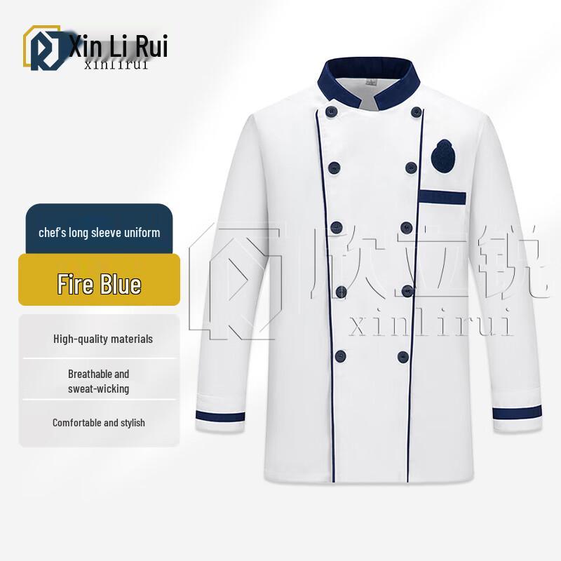 Xinliru Camouflage Long Sleeve Chef Coat 165