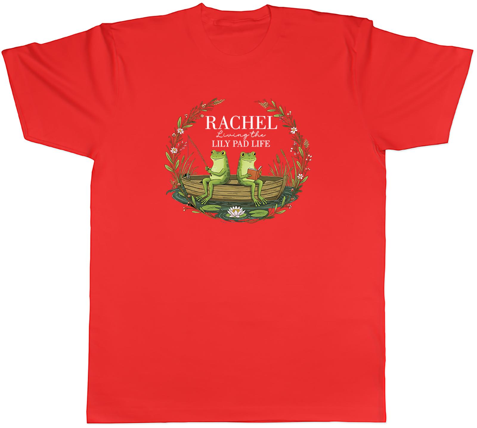 Personalised Living the Lily Pad Life Funny Frogs Unisexs TShirt Tee Gift Top S