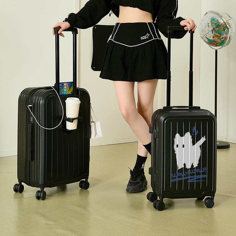Zecedo ABS+PC Travel Luggage 20 Inch, 24 Inch, 26 Inch, 22 Inch, 28 Inch Unisex Multicolor BJ-A395