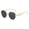 Trendy Polygon Metal Sunglasses For Women & Men New Fashion Glasses With Decorative Elements Stylish Shades For Every Occasion