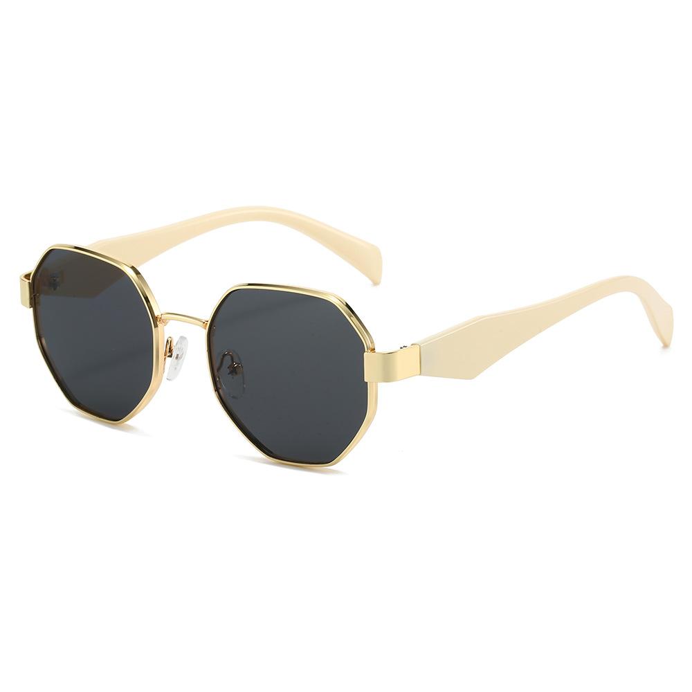 Trendy Polygon Metal Sunglasses For Women & Men New Fashion Glasses With Decorative Elements Stylish Shades For Every Occasion