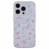 For iPhone 16 Pro Case Glitter Flower Epoxy Shockproof Phone Cover