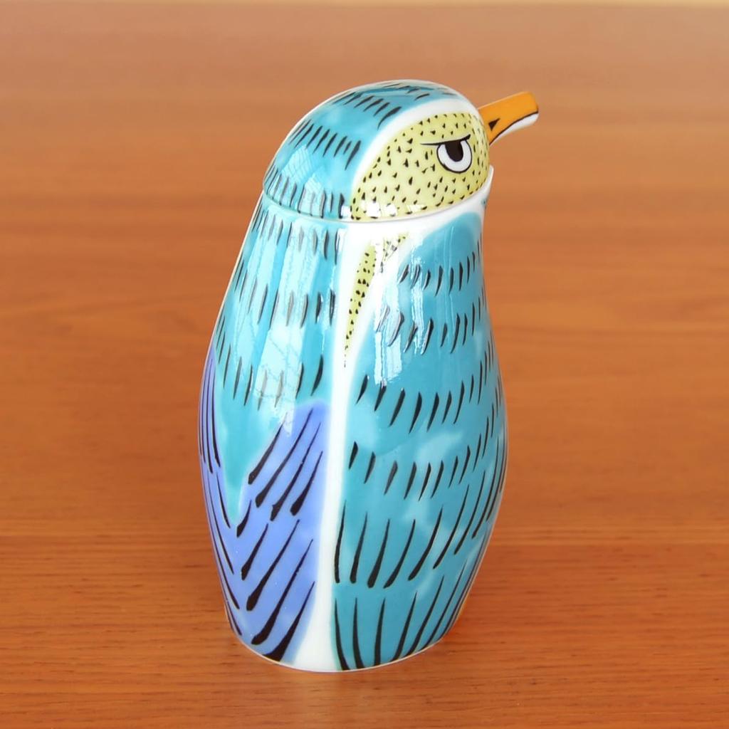 Stylish and cute compact soy sauce Arita kingfisher made in dispenser, ware, porcelain, design, large, 180ml, Japan.