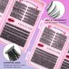 456 Clusters D Curve Single Cluster False Eyelashes Segmented Grafting Flower Hair 10-16Mmdiy Thick Eyelashes