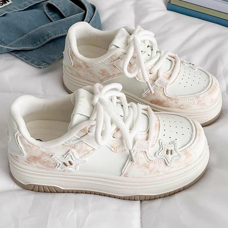 Mädchenschuhe Frühling und Herbst Sportschuhe 2025 neue Kinder leichte Board-Schuhe mittlere und ältere Kinder Mädchen Plateau Laufschuhe