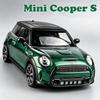 1:24 Mini Cooper S 5er Serie 530Li Miniatur Spielzeugauto Legierung Druckgussmodell Hinterrad Rückstellkraft Türen zu öffnen Fahrzeug Weihnachtsgeschenk
