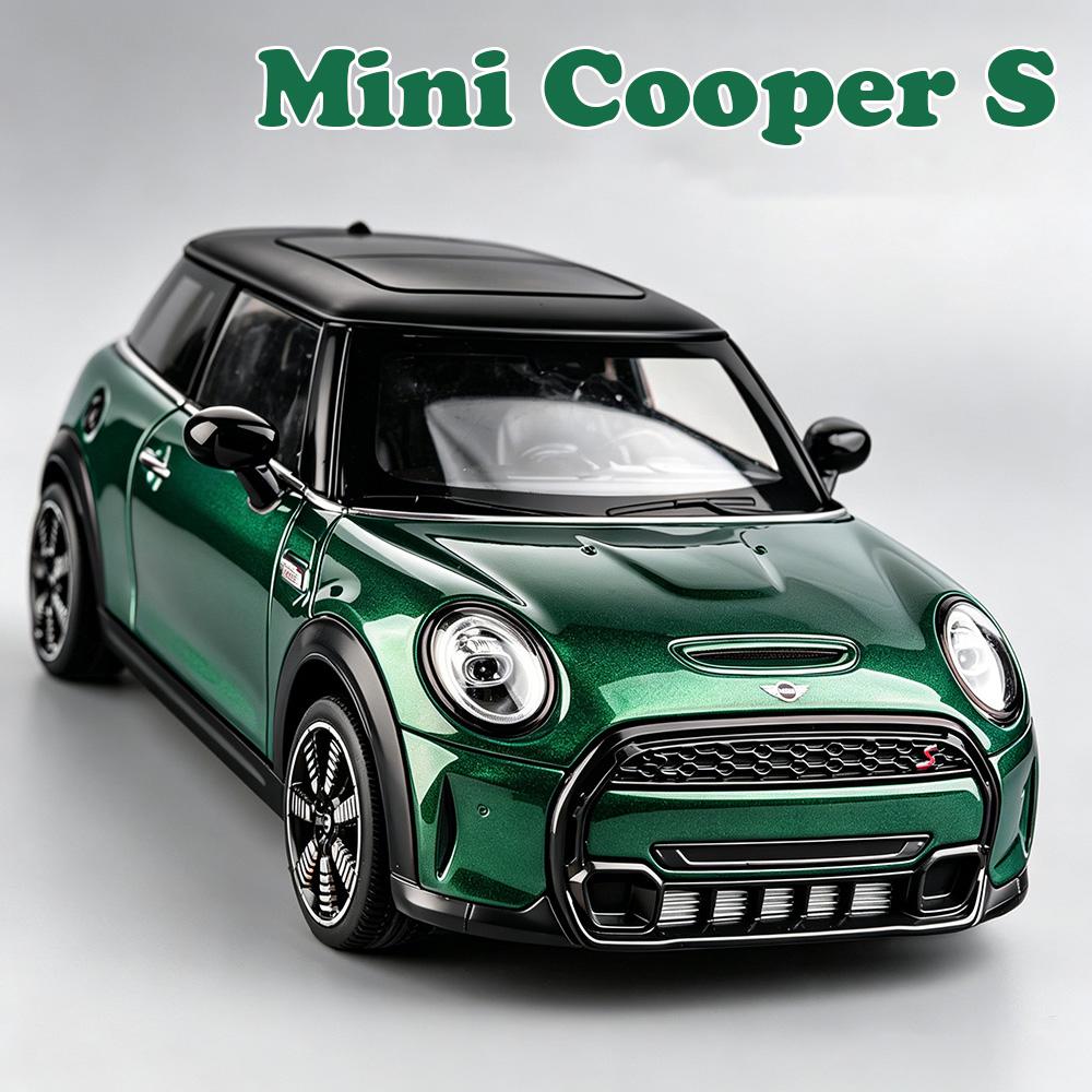 1:24 Mini Cooper S 5er Serie 530Li Miniatur Spielzeugauto Legierung Druckgussmodell Hinterrad Rückstellkraft Türen zu öffnen Fahrzeug Weihnachtsgeschenk