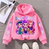 Hoodies Sweatshirts Girls Children's Comfortable Cartoon Printed Sports Shirt Girls' Color Comfortable Casual Hoodie