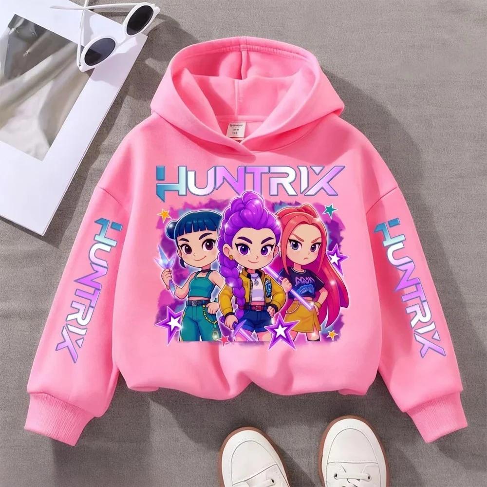 Hoodies Sweatshirts Girls Children's Comfortable Cartoon Printed Sports Shirt Girls' Color Comfortable Casual Hoodie