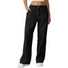 Womens High Waist Loose Straight Leg Casual Street Style Pocket Pants
