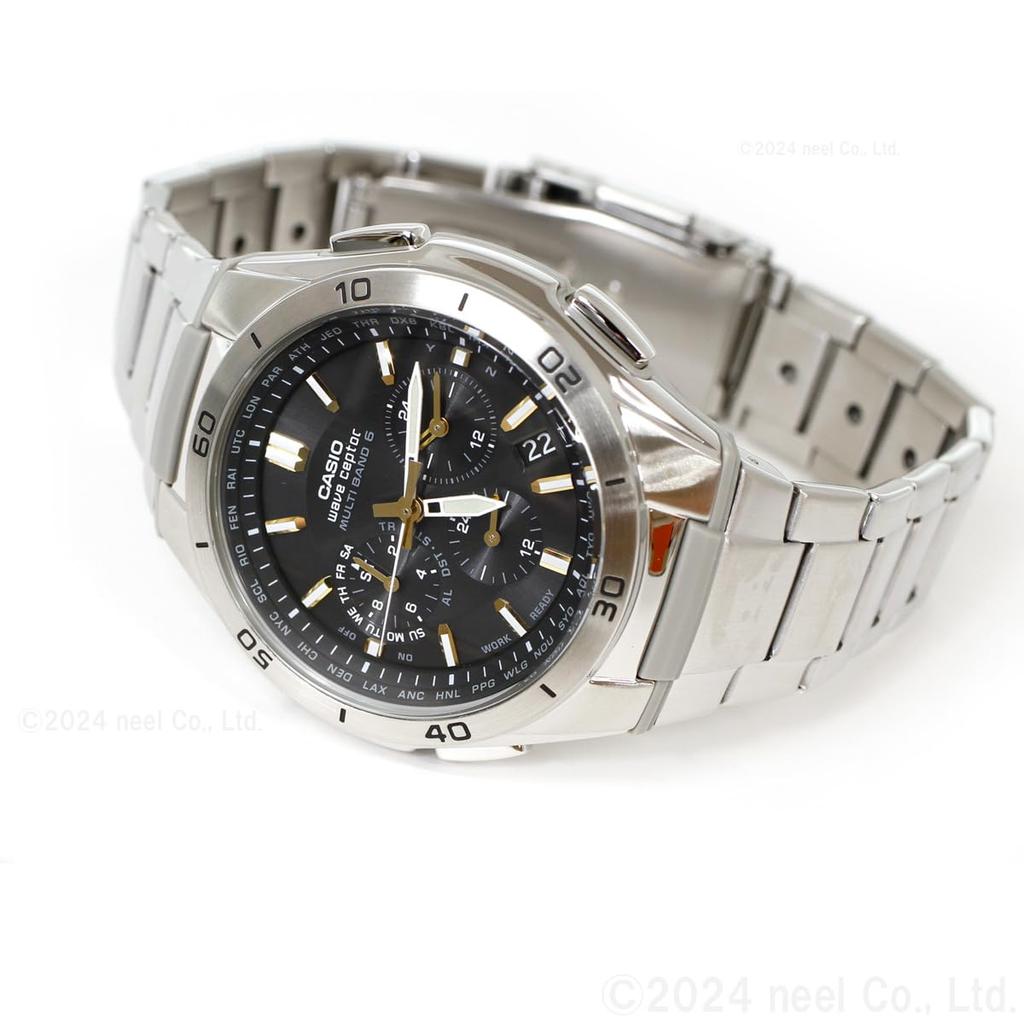 Ceas de mână pentru bărbați Casio Wave Ceptor Argintiu WVQ-M410DE-1A3JF, cu energie solară și radiocomandat,