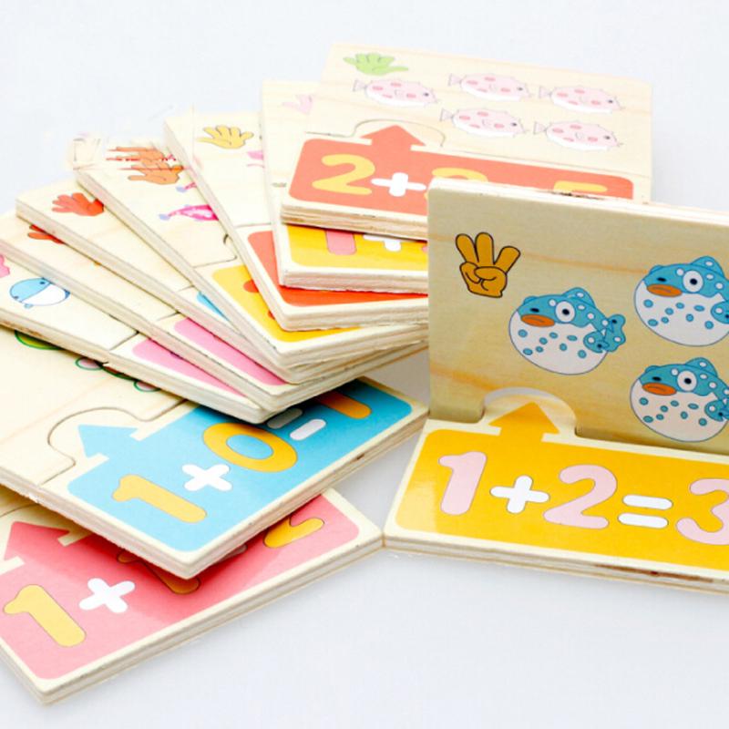 Baby Toys Animal Digital Operation Pairing Blocks Wooden Toy Child Educational Math Toy Infant Birth