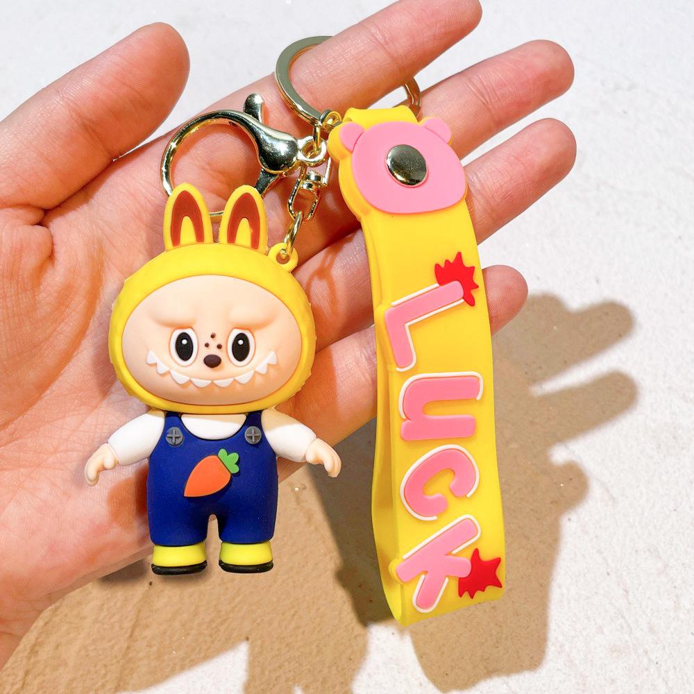 

Labu cloth keychain 1PCS cartoon bucktooth boy boy schoolbag pendant car key chain small gifts