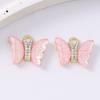 5pcs Shinning Gemstone Butterfly Pendants Charms for Jewelry Making Earrings Bracelet DIY Necklace Accessories Supplies