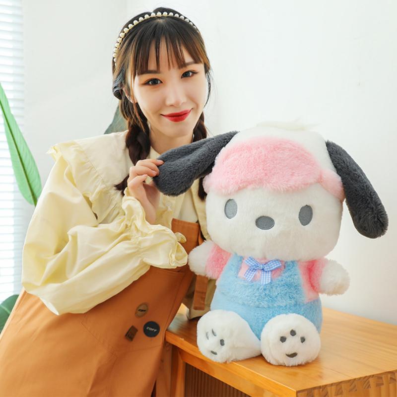 25Cm Anime Pochacco Eye Mask Plush Toy Cute Cartoon Soft Pillow Stuffed Doll Children'S Birthday Christmas Gifts