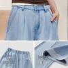Semir Women's Cooling Striped Wide-Leg Jeans