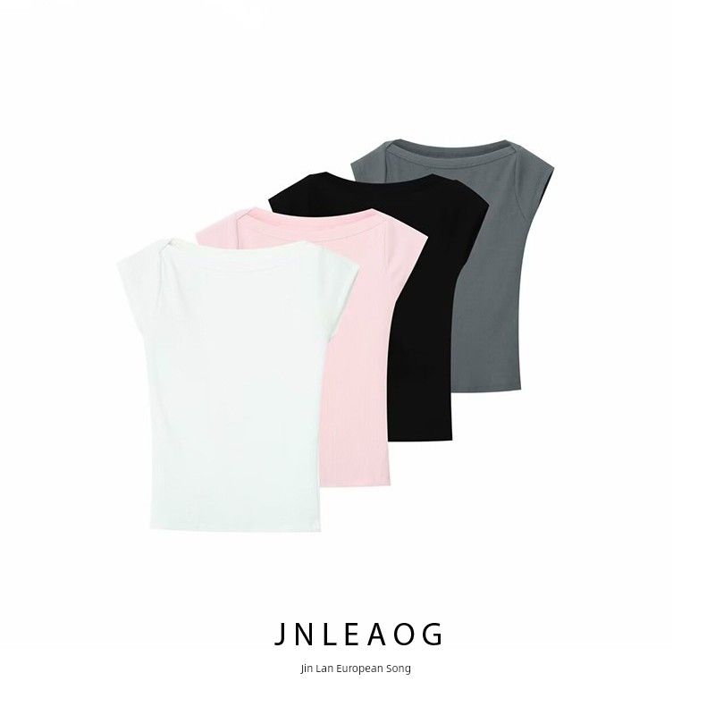 Jnleaog Spring New Arrival Women's Clothing Fashion Style French Fashion Design Basic Style Tops