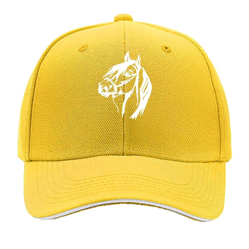 Outdoor Horse Print Unisexs Casual HipHop Bucket Hat Driver Sports Running Breathable Snapback Sandwich Baseball Cap