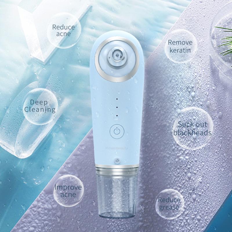Eletric Skin Cleanser Vatten Syre Vakuum Facial Pore Hud Care Pormaskar Ta bort sug USB Uppladdningsbart verktyg för djuprengöring