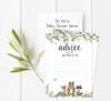 Inkdotpot 50A  Advice CardsA  New ParentsA  For Baby Shower Game Jungle Animals Party SuppliesA  Gender Neutral Advice For New Mom &