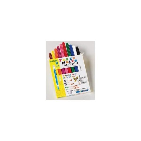 Drawing Markers - koNORM - 10 Markers - 9 Bright Colours - 6 Mm Tip - Mixed