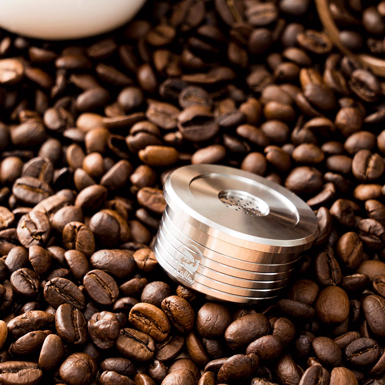 

Stainless Steel Reusable Coffee Capsules Reusable Coffee Capsule Cup Filter Compatible with 3A C225Celsius q NDIQ7323Celsius EP (