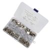 160pcs 6 Styles RV Shelf Pins Kit Nickel Shelf Support Pegs Cylindrical Pins Holder L Shaped Bracket