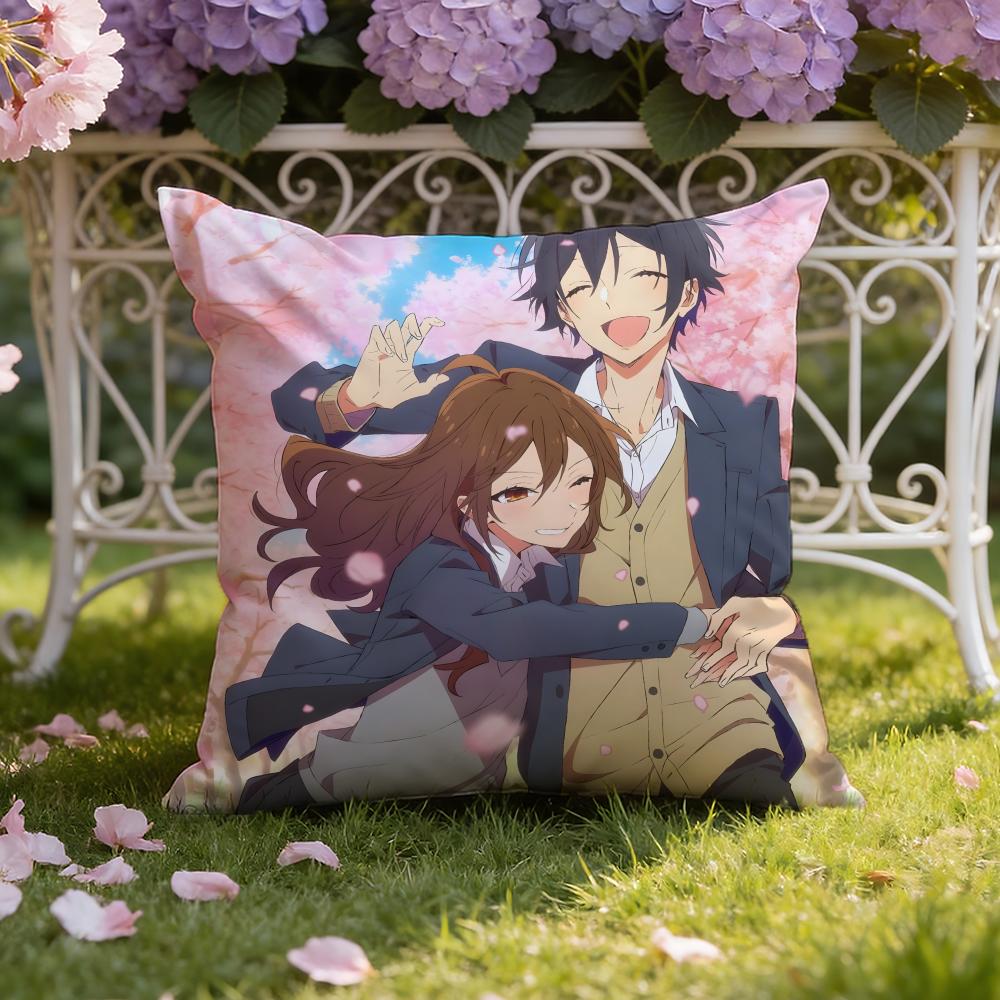 

Anime cartoon H-Horimiya Cushion Cover Home & Car Dual-Scene Pillow Cover: Reversible for Premium Comfort 30cmx30cm