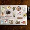 50 sheets/8 retro stickers, artistic patterns, waterproof graffiti, luggage, notebook, mobile phone, account materials, stickers