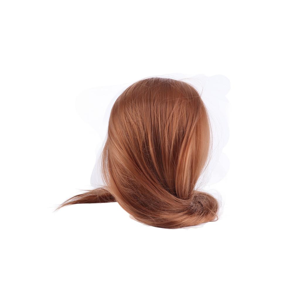 Makeup Mannequin Head Hairdresser Training Head Cosmetology Doll Head Blond Golden Brown