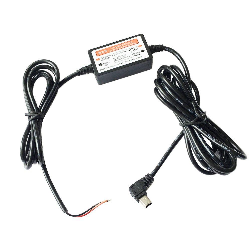 Power Cable for Drive Recorder, Mini USB Power Direct Connection