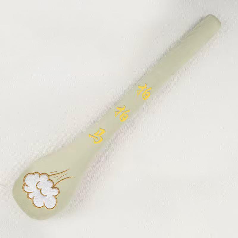 1Pcs Back Pain Relief Portable Body Vibration Hammer High Elasticity Plush Massage Pat Fu Character Slap Stick Massager