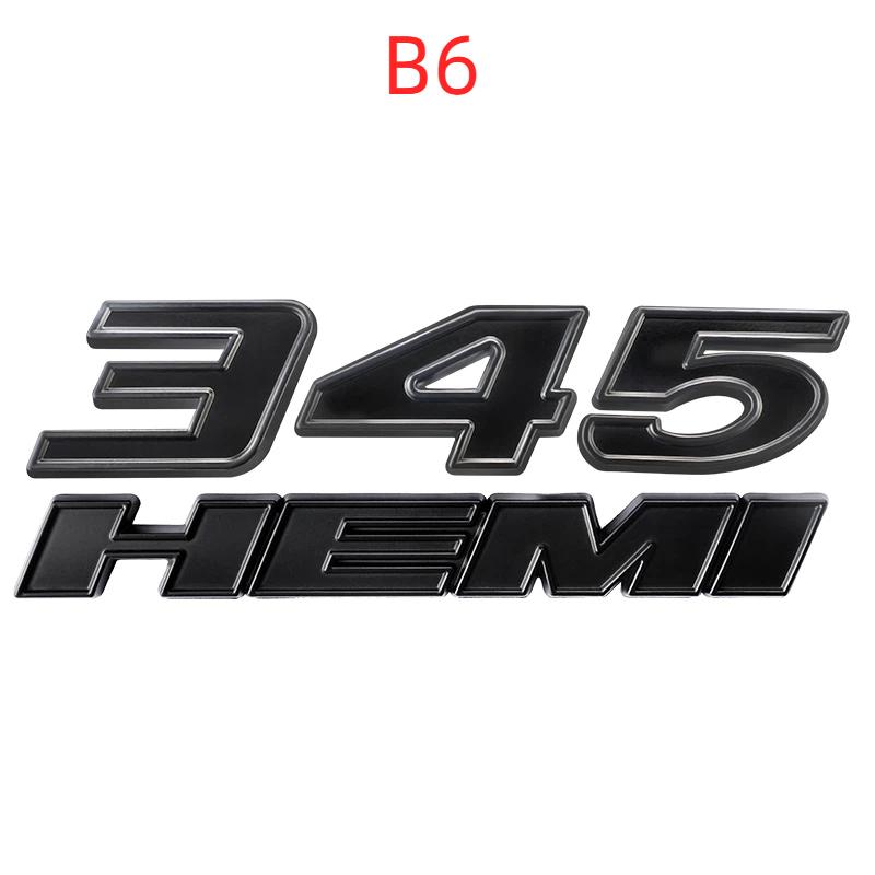 3D Metal Car Stickers 345 392 HEMI Emblem For Dod/ge Ch/arger R/am 1500 Journ/ey Ca/liber Nit/ro Car/avan