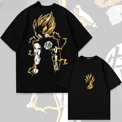 Japanese Animation Dragon Ball Wukong Tide Short-sleeved T-shirt Men's and Women's Summer Tide Brand Loose Summer Top