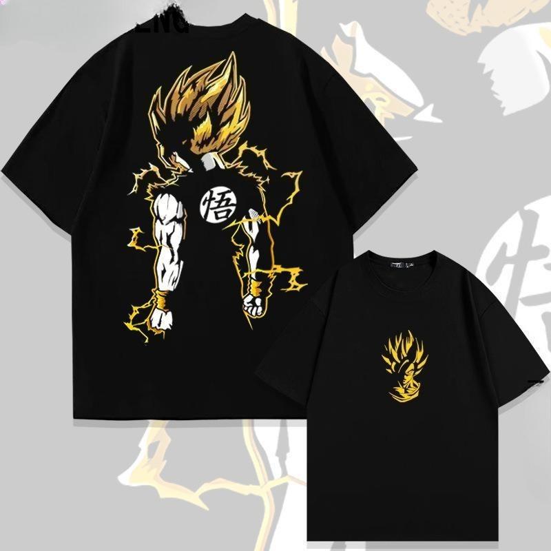Japanese Animation Dragon Ball Wukong Tide Short-sleeved T-shirt Men's and Women's Summer Tide Brand Loose Summer Top