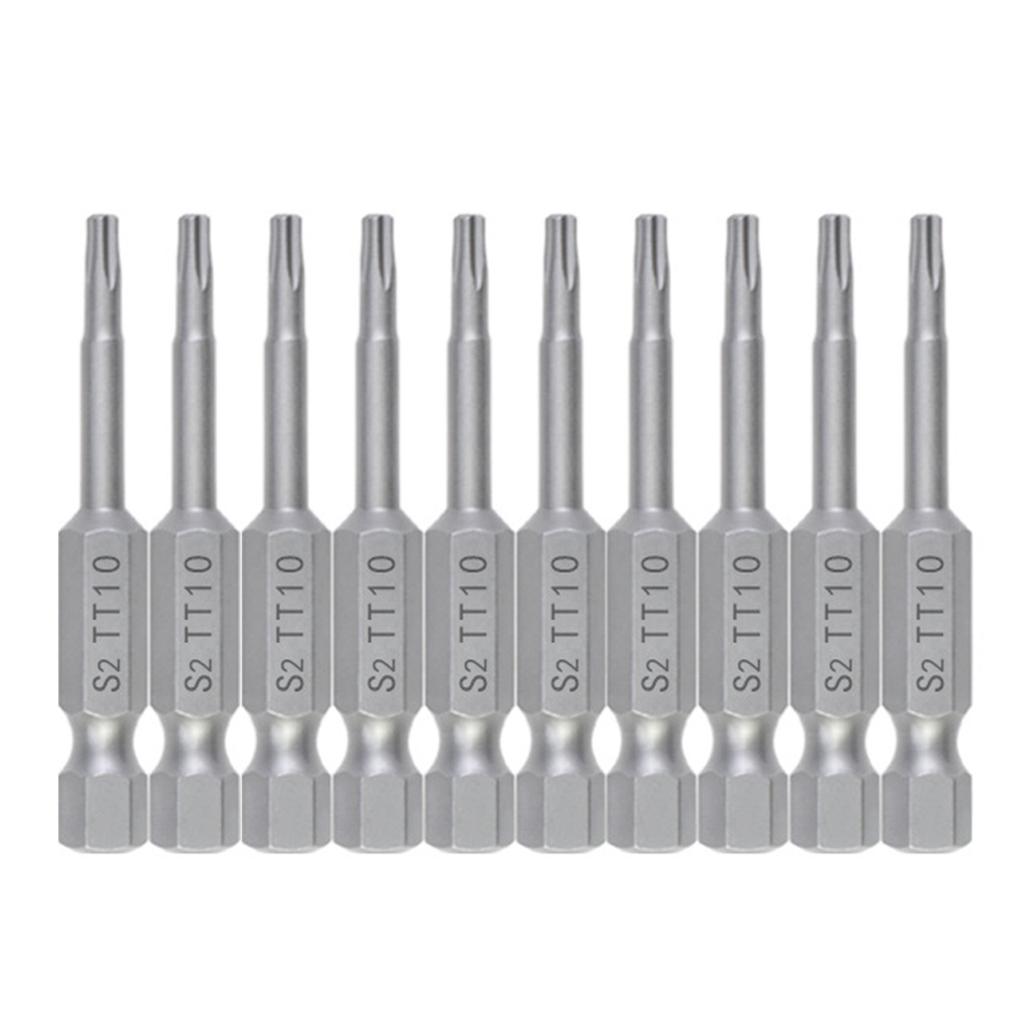 10Pcs Blossom Screwdriver Bit Set 1/4Inch Blossom Screwdriver Bit Set Magnetic Adapter Hex Screwdriver Bit Repair Tool