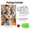Pearl Painting Handmade Diy 5D Pearl Painting Kit Cat Animal Home Wall Decoration Art