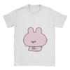 Unisex T Shirt Asamimichaan Cute Asamimi Pink Chilling With Blue T Shirts Popular Summer Tee Shirt Cotton Tops Plus Size 6xl