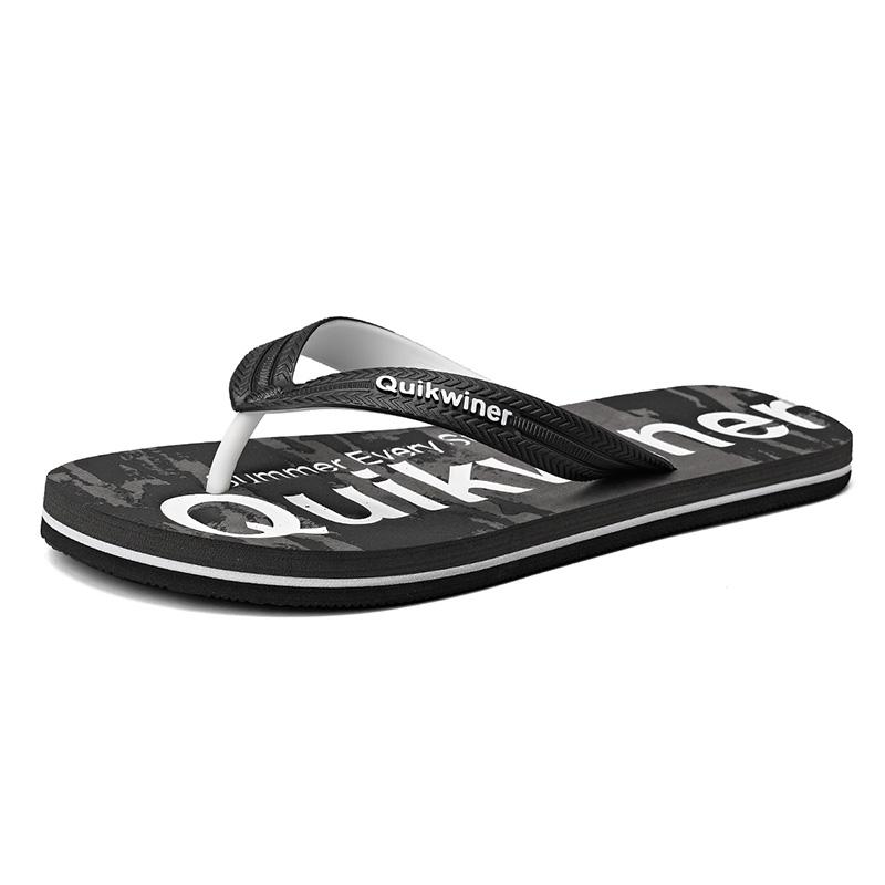 Men's Flat Summer Beach Sandals Bathroom Non-slip Slippers Fashion Comfortable Flip-flops Comfortable Casual Flip-flops