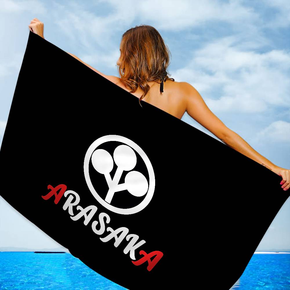 Arasaka Corporation Logo Microfiber Beach Towel Absorbent Quick Dry Soft Yoga Swimming Resort Mountain Climbing Towel