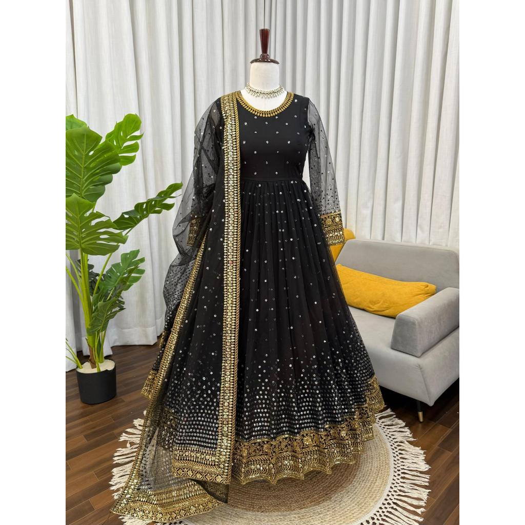 Look de Fiesta Ropa de Fiesta Traje Anarkali Traje Salwar Kameez Indio Pakistaní Vestido