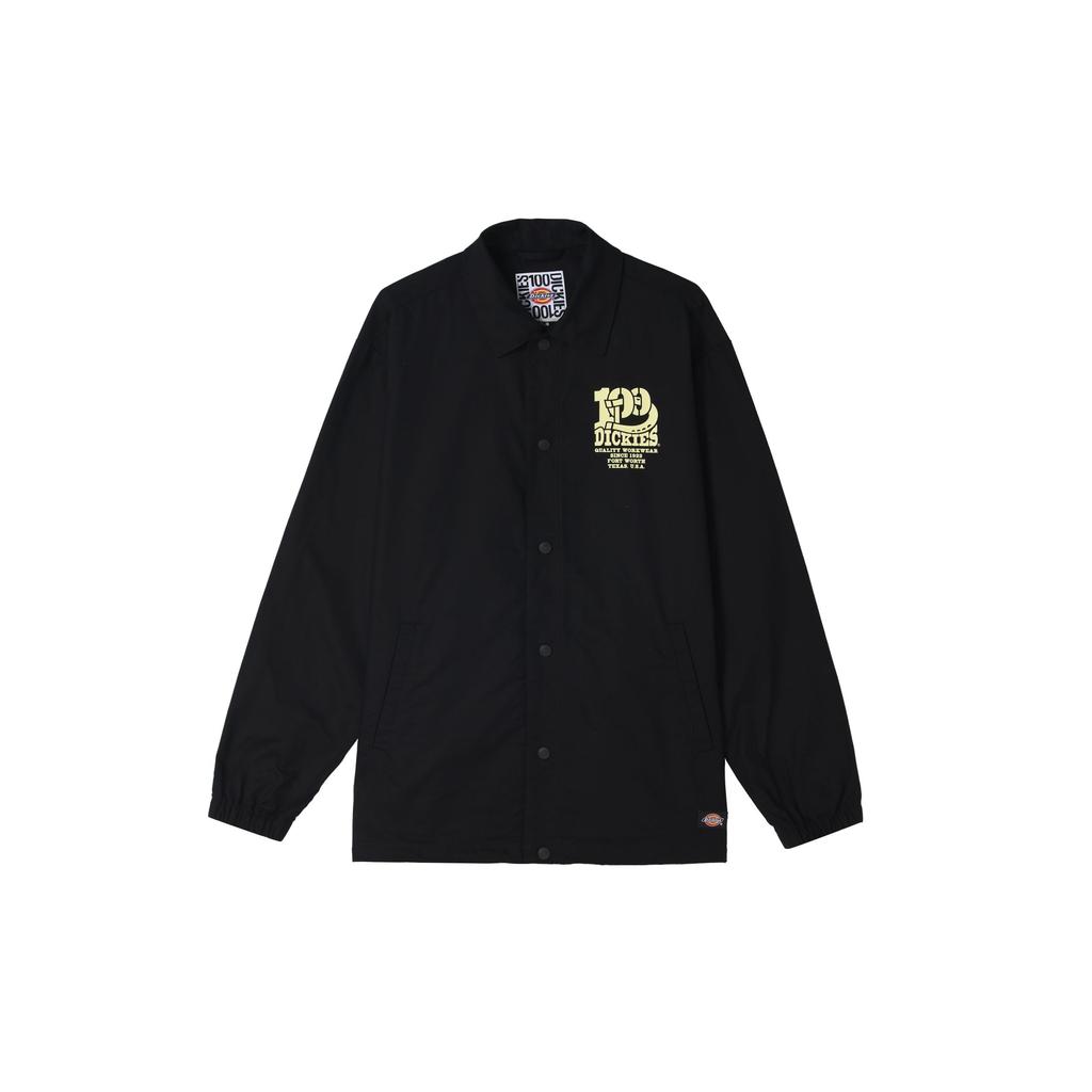 Dickies Ss22 Solid Color Logo Embroidered Long Sleeve Loose Jacket Men Jacket Black DK010165BLK