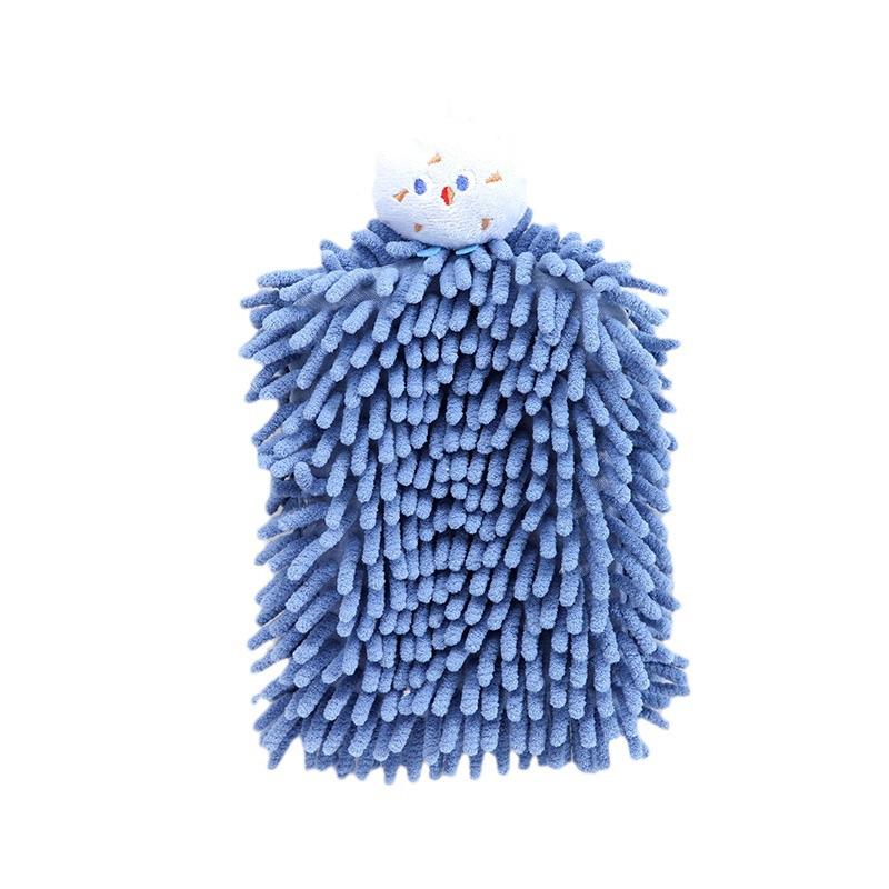 Cute Cartoon Chenille Hand Towel 24x17cm, Highly Absorbent Bathroom Kitchen Towel, Soft Decorative Towel United States