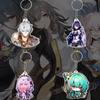 5Cm Acrylic Key Buckle for Honkai: Star Rail Phainon Acheron Castorice Anaxa Character Peripheral Keychain Pendant Premium Gift